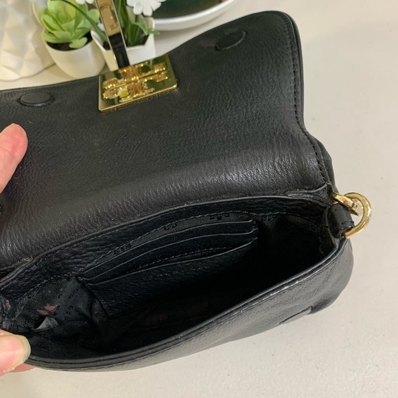 👜💕 TORY BURCH Crossbody Black Leather Bag - Picture 10 of 11